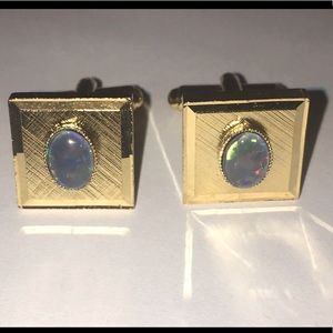 Vintage Genuine Australian Opal Cufflink